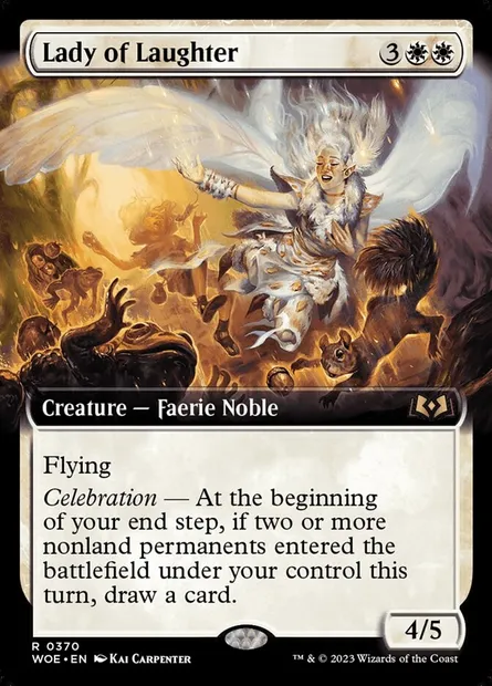 Lady of Laughter, Magic card WOE 370 — Wilds of Eldraine set