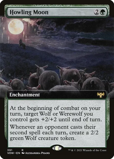 Howling Moon, Magic card VOW 391 — Innistrad: Crimson Vow set