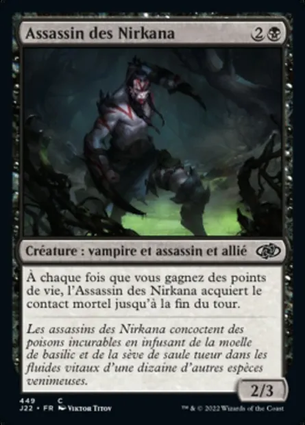 Assassin des Nirkana, carte Magic J22 449 — extension Jumpstart 2022