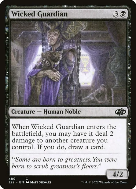 Wicked Guardian, Magic card J22 489 — Jumpstart 2022 set