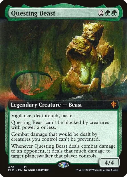 Questing Beast, Magic card ELD 372 — Throne of Eldraine set