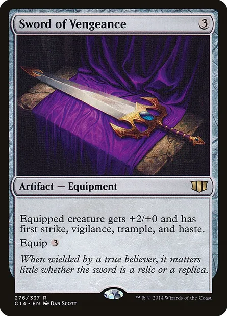 Sword of Vengeance, Magic card C14 276 — Commander 2014 set