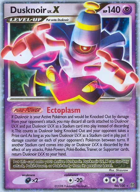 Dusknoir, Pokémon card SF 96 — Stormfront set