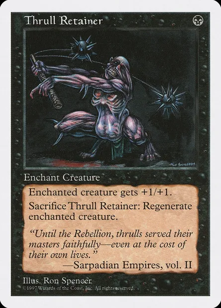 Serviteur srâne, carte Magic 5ED 198 — extension Cinquième Edition