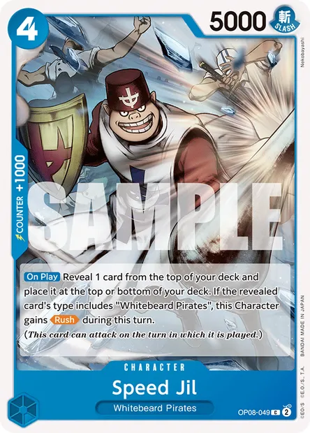 Speed Jil, One Piece card OP08-049 — TWO LEGENDS set
