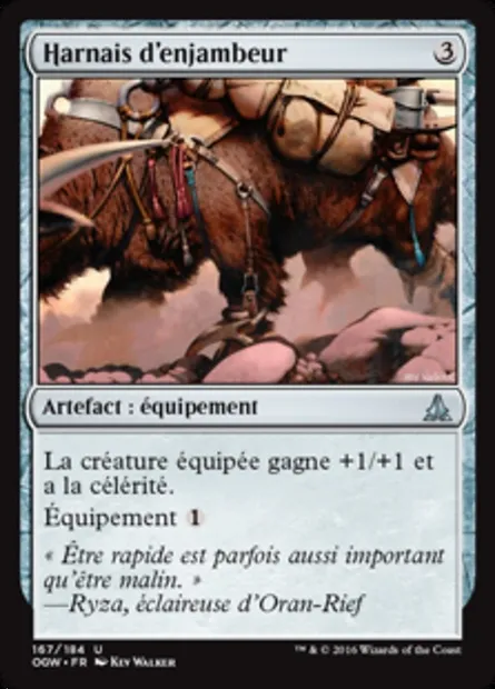 Harnais d'enjambeur, carte Magic OGW 167 — extension Le serment des Sentinelles