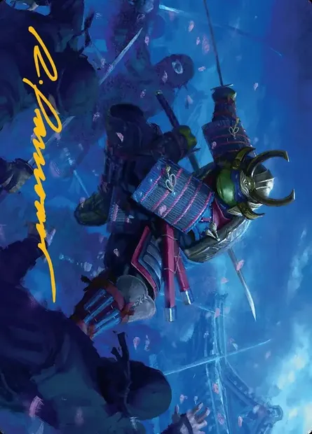Leonardo, Sewer Samurai // Leonardo, Sewer Samurai, Magic card ATMT 1 — Teenage Mutant Ninja Turtles Art Series set