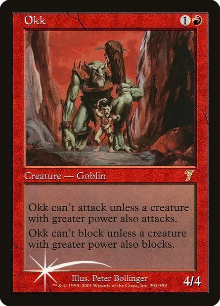 Okk, Magic card 7ED 204★ — Seventh Edition set