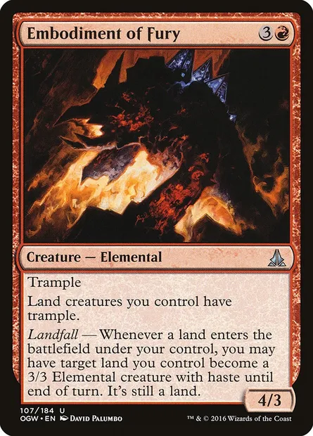Embodiment of Fury, Magic card OGW 107 — Oath of the Gatewatch set