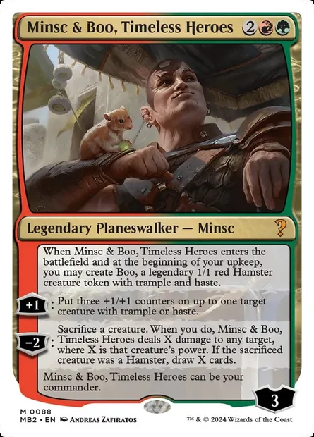 Minsc & Boo, Timeless Heroes, Magic card MB2 88 — Mystery Booster 2 set