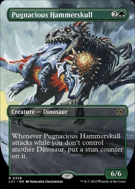 Pugnacious Hammerskull, Magic card LCI 328 — The Lost Caverns of Ixalan set