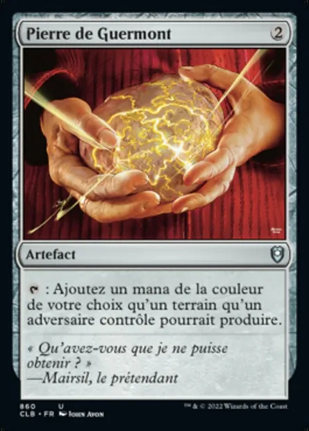 Pierre de Guermont, carte Magic CLB 860 — extension Commander Légendes : la bataille de la Porte de Baldur