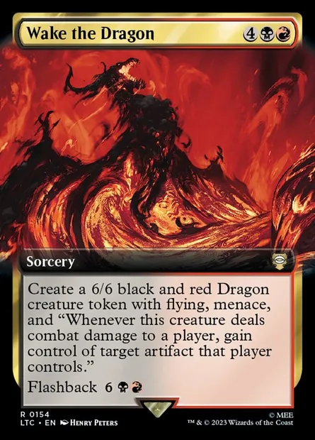 Wake the Dragon, Magic card LTC 154 — Tales of Middle-earth Commander set