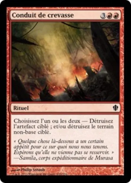 Conduit de crevasse, carte Magic C13 107 — extension Commander 2013