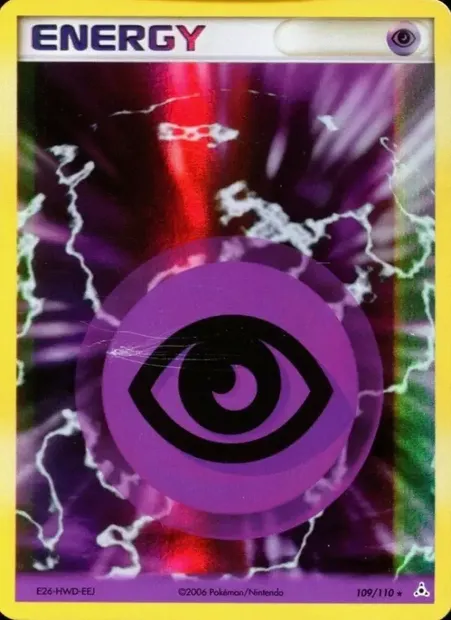Énergie Psy, carte Pokémon HP 109 — extension EX Fantômes Holon