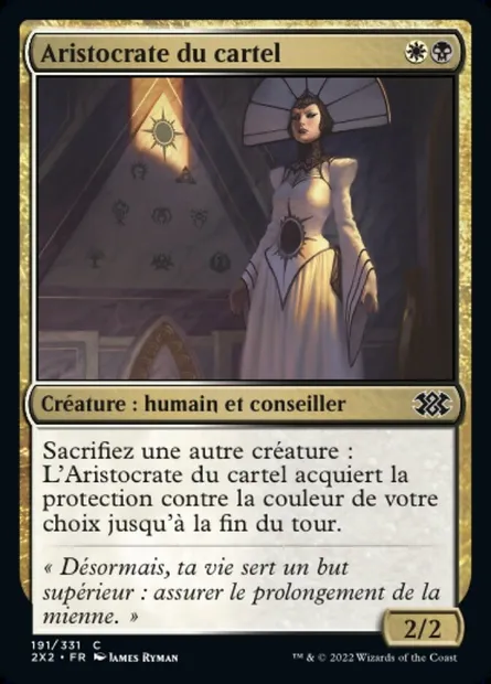 Aristocrate du cartel, carte Magic 2X2 191 — extension Double Masters 2022