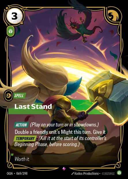 Last Stand, Riftbound card OGN 069 — Origins set