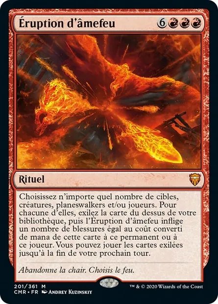 Éruption d'âmefeu, carte Magic CMR 201 — extension Commander Legends