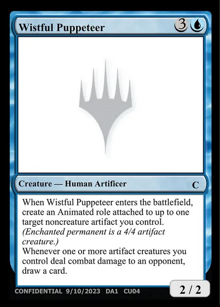 Wistful Puppeteer, carte Magic UNK CU04d — extension Unknown Event