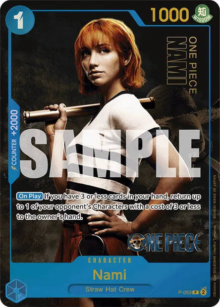 Nami, One Piece card P-053 — Promotion card set