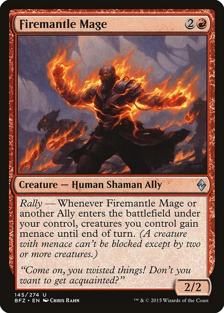 Firemantle Mage, Magic card BFZ 145 — Battle for Zendikar set