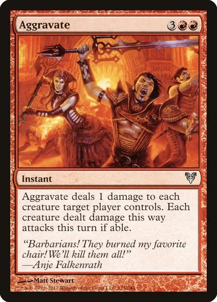 Aggravate, Magic card AVR 125 — Avacyn Restored set