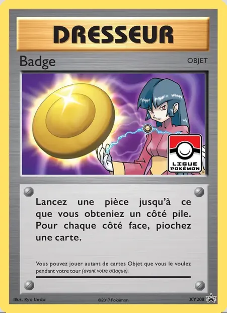 Badge, carte Pokémon XY 208 — extension Promo XY