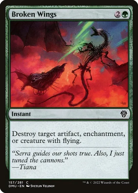 Broken Wings, Magic card DMU 157 — Dominaria United set