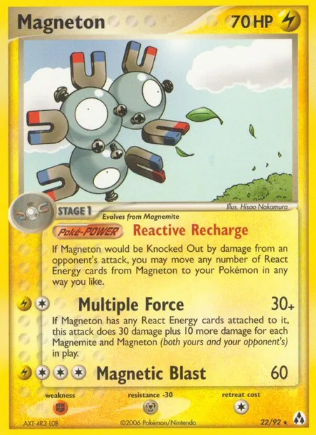 Magneton, Pokémon card LM 22 — Legend Maker set