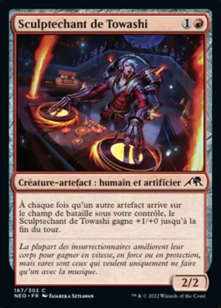 Sculptechant de Towashi, carte Magic NEO 167 — extension Kamigawa: La Dynastie Néon