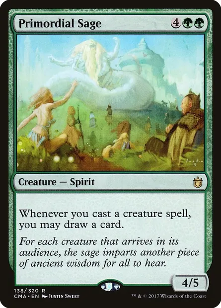 Primordial Sage, Magic card CMA 138 — Commander Anthology set