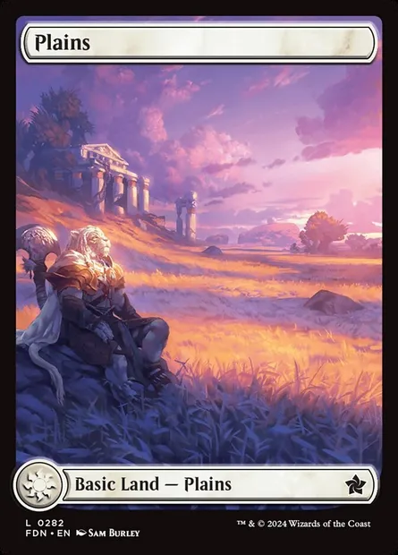 Plains, Magic card FDN 282 — Foundations set