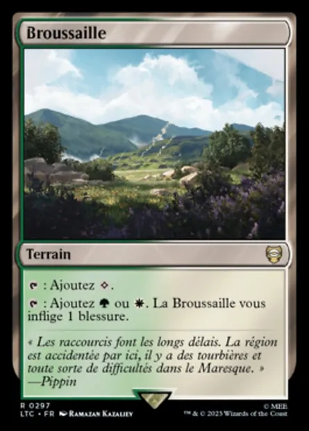 Broussaille, carte Magic LTC 297 — extension Tales of Middle-earth Commander