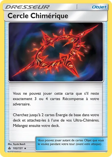Cercle Chimérique, carte Pokémon FLI 102 — extension Lumière Interdite