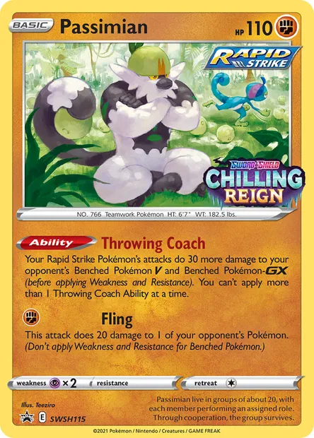 Passimian, Pokémon card SWSH 115 — SWSH Black Star Promos set