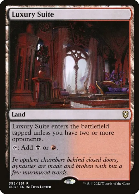 Luxury Suite, Magic card CLB 355 — Commander Legends: Battle for Baldur's Gate set