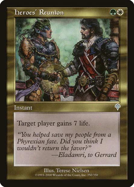 Heroes' Reunion, Magic card INV 250 — Invasion set