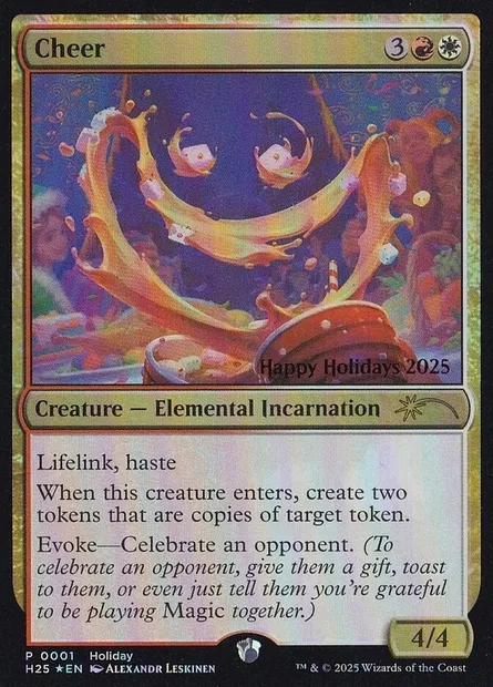 Cheer, Magic card HHO 25 — Happy Holidays set