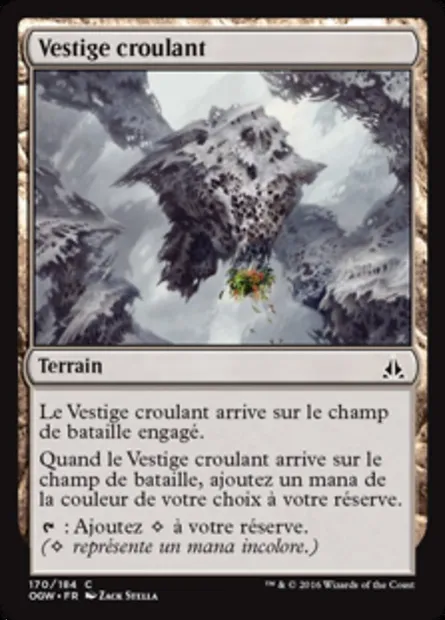 Vestige croulant, carte Magic OGW 170 — extension Le serment des Sentinelles