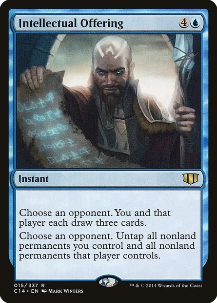 Intellectual Offering, Magic card C14 15 — Commander 2014 set