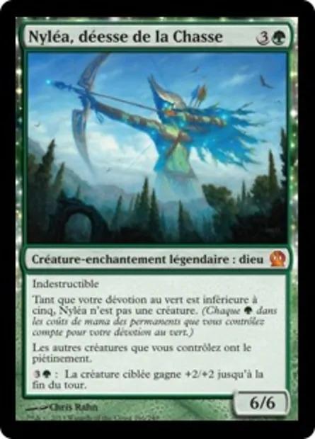Nyléa, déesse de la Chasse, carte Magic THS 166 — extension Theros