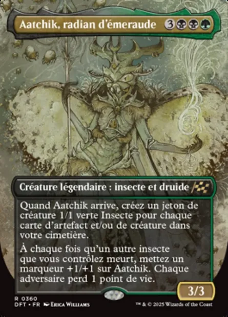 Aatchik, radian d'émeraude, carte Magic DFT 360 — extension Aetherdrift