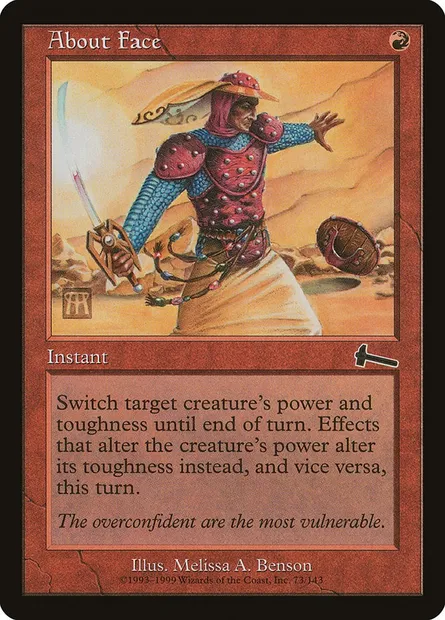 About Face, Magic card ULG 73 — Urza's Legacy set
