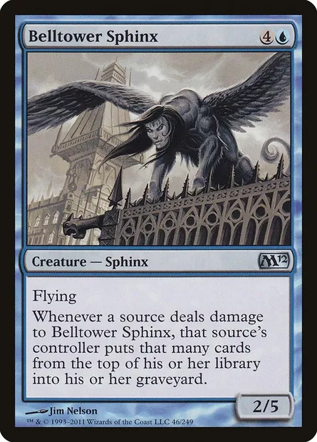 Belltower Sphinx, Magic card M12 46 — Magic 2012 set