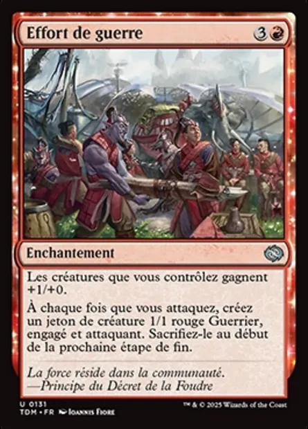 Effort de guerre, carte Magic TDM 131 — extension Tarkir: Dragonstorm