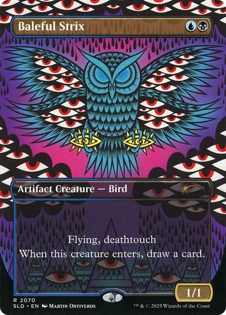 Sinistre strix, carte Magic SLD 2070 — extension Secret Lair Drop