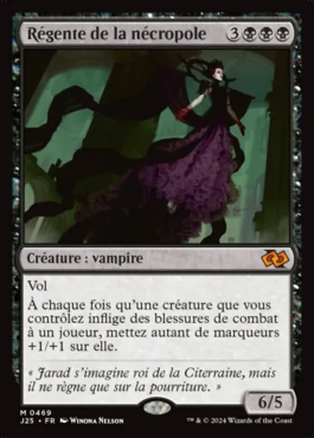 Régente de la nécropole, carte Magic J25 469 — extension Foundations Jumpstart