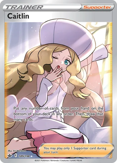 Caitlin, Pokémon card CRE 189 — Chilling Reign set