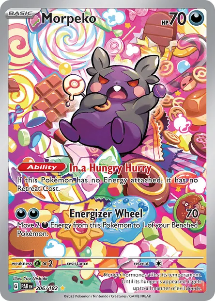 Morpeko, Pokémon card PAR 206 — Paradox Rift set