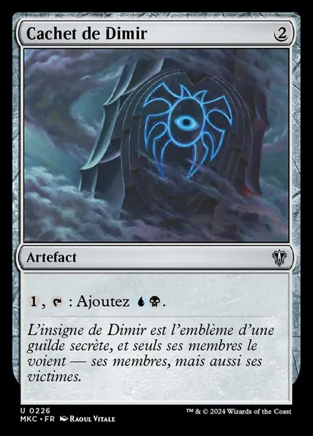 Cachet de Dimir, carte Magic MKC 226 — extension Murders at Karlov Manor Commander